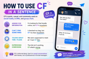 CF in a Sentence