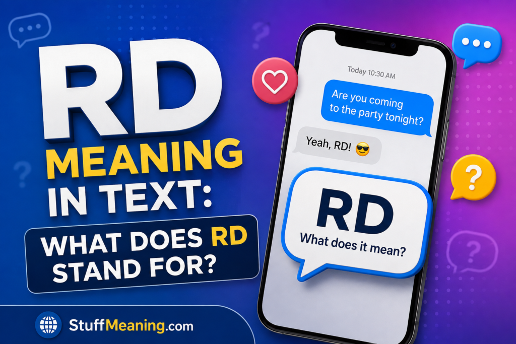 RD Meaning in Text