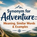 Synonym for Adventure