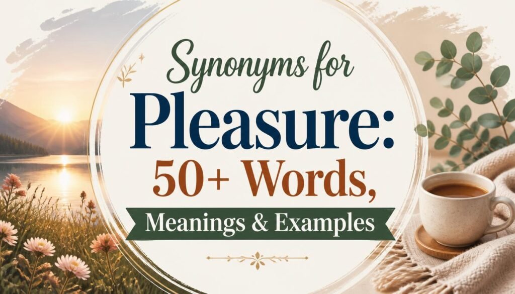 Synonyms for Pleasure