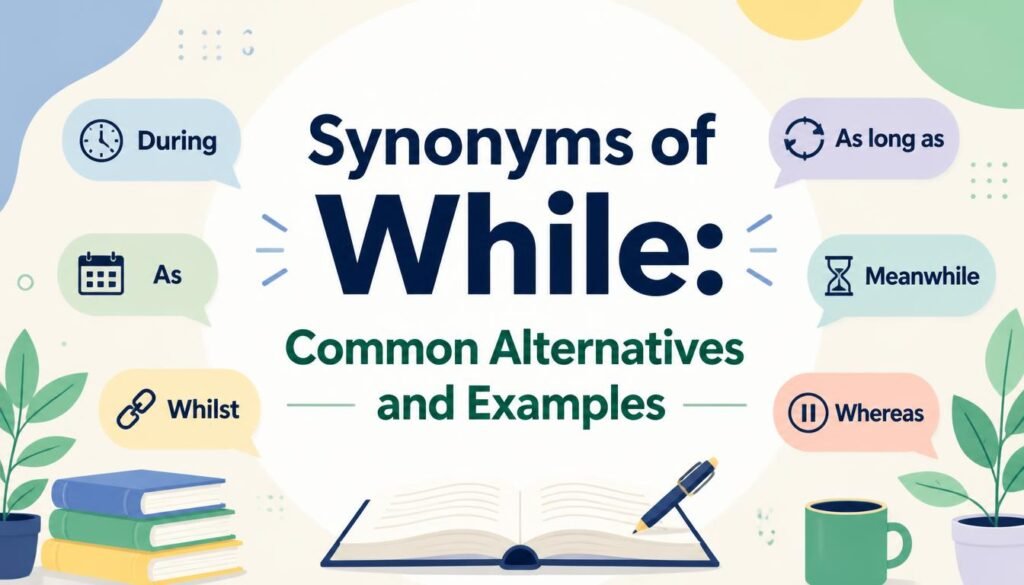 Synonyms of While