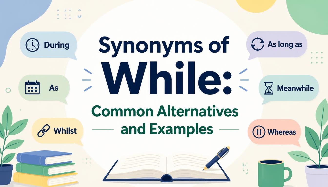 Synonyms of While