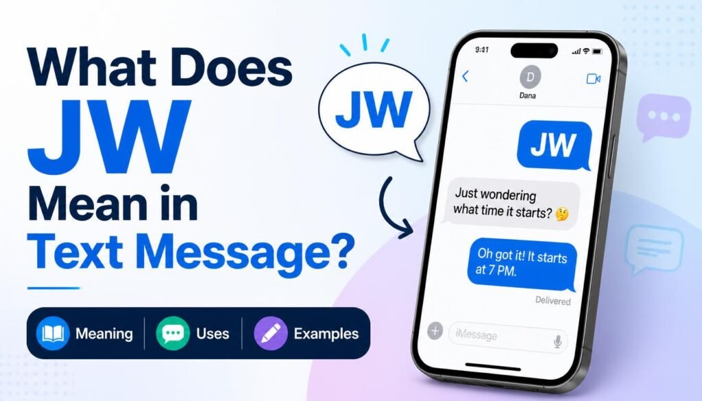 What Does JW Mean in Text Message